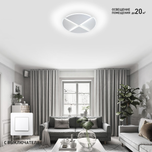 Управляемая LED люстра HP-LM 60W 4R-ON/OFF- 470x62-WHITE/WHITE-220-IP20