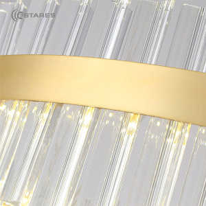 Управляемая светодиодная люстра SF 120W R-APP-550x1100-GOLD/CLEAR-220-IP20, модель SOFIA_Ч