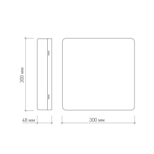 Накладной светодиодный светильник NLS-25W AC170-265V 25W  (Универсальный белый)
