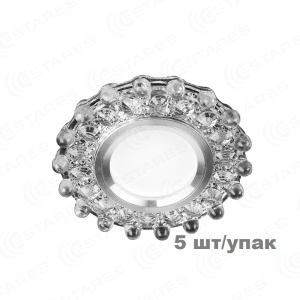 (блистер 5) Светодиодный точечный светильник ES-909/MR16-98-3W/CW-CLEAR/CLEAR-220-IP20 /2019