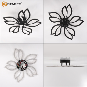 Управляемая светодиодная люстра ASTRA 70W 5F-RC-560x95-BLACK/WHITE-220-IP20