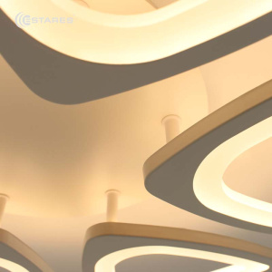 Управляемая светодиодная люстра ROOM 120W 6TR-APP-520x70-WHITE/WHITE-220-IP20