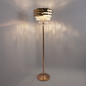 Cветильник,торшер ROSE 3xE14-360/270x1380-GOLD/CRYSTAL-220-IP20