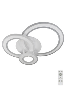 Управляемый светодиодный светильник TRIPLEX ROUND 108W R-700/600-WHITE/WHITE-220-IP44/2019