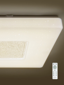 Управляемый светодиодный светильник QUADRON SIYANIE 60W S-550-SHINY/CRYSTAL-220V-IP44
