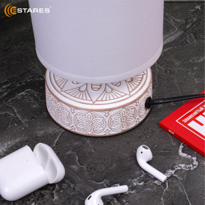 Настольная лампа DELTA 1xE14 R-120x200-WHITE/BLACK-220-IP20