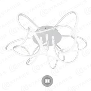 Cветодиодный светильник неуправляемый LIANA MUSE 80W R-600-WHITE/OPAL-220-IP20/4000К