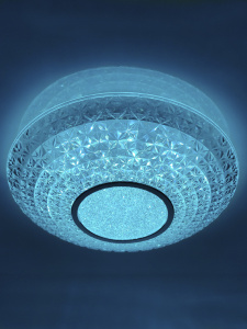 Управляемый светодиодный светильник MIRRA CRYSTAL RGB 40W R-405-CLEAR/CHROME-220-IP20