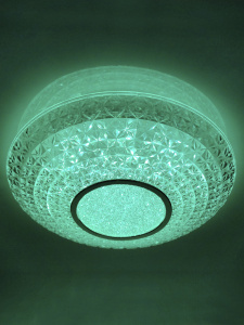 Управляемый светодиодный светильник MIRRA CRYSTAL RGB 40W R-405-CLEAR/CHROME-220-IP20