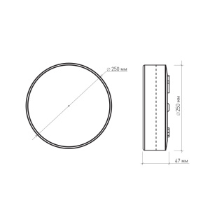 Накладной светодиодный светильник NLR-16W AC170-265V 16W  (Универсальный белый)