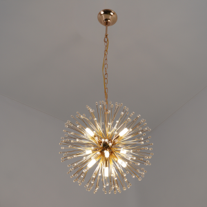 Люстра MIMOSA 8хG9-400х1000-GOLD/CRYSTAL-220-IP20
