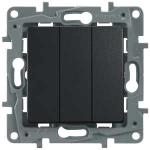 Legrand 672613 Выкл 3клав 10АХ авт АНТ ETIKA