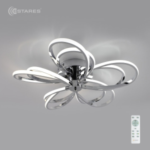 Управляемый светодиодный светильник GLORIA 120W 5R-600/130-RC-CHROME/OPAL-220-IP20