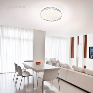 Управляемый светодиодный светильник LITECO 96W LC-05-500x70-ON/OFF-WHITE/SHINY-220-IP20