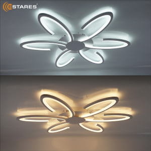 Управляемая светодиодная люстра LORENA 100W 6R-RC-710x55-WHITE/WHITE-220-IP20