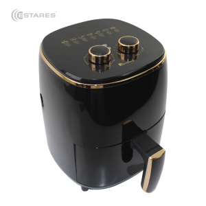 АЭРОГРИЛЬ EASYCOOK 1200W-220V-3.5L-220x220x280-BLACK/GOLD_2021