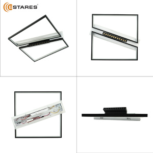 Управляемая светодиодная люстра DAWN 90W 12DL SL-APP-510x450x120-BLACK/WHITE-220-IP20