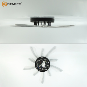 Управляемая светодиодная люстра  ALESSIA 100W 5V-IRC-600x600x70-BLACK/WHITE-220-IP20