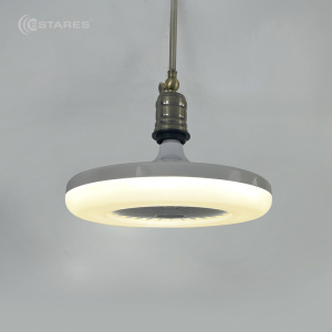 Управляемая светодиодная лампа-вентилятор FAN LAMP 24W+4W E27 R-ON/OFF-WW-270x143-WHITE-220-IP20