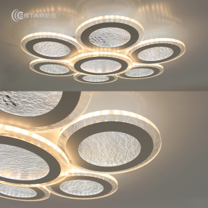 Управляемая светодиодная люстра FUNDO DOUBLE 120W 7R-APP-500X60-WHITE/ICE-220-IP20