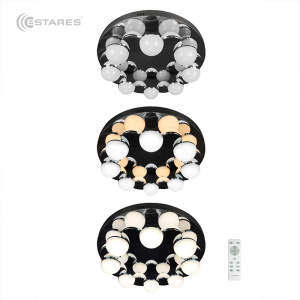 Управляемый светодиодный светильник MOLECULA 120W R-550-CHROME/WHITE-220-IP40