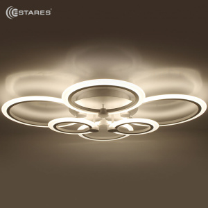 Управляемый светодиодный светильник EUROPA 132W 6R-APP-790х560х115-WHITE/WHITE-220-IP20