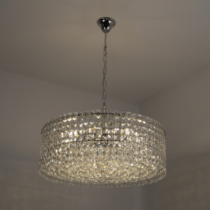 Люстра DIONA 10хЕ14-600х810-CHROME/CRYSTAL-220-IP20