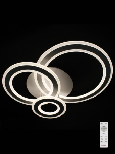 Управляемый светодиодный светильник TRIPLEX ROUND 108W R-700/600-WHITE/WHITE-220-IP44/2019