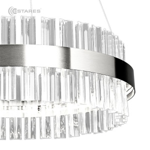 Управляемая светодиодная люстра SOFIA 100W R-APP-500x1000-CHROME/CLEAR-220-IP20