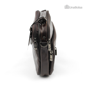 Сумка мужская из натуральной кожи UB-B222-240x190х90-brown/brown-молния/молния