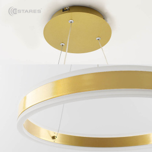 Управляемая светодиодная люстра STELLA 96W R-APP-600x1200-GOLD/WHITE-220-IP20