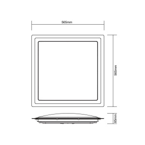 Управляемый светодиодный светильник ARION 60W RGB S-542-SHINY-220V-IP44(новый размер)
