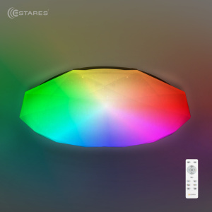   Управляемый светодиодный светильник ALMAZ 25W RGB R-340-SHINY/WHITE-220-IP44 /2019