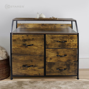 COMMOD WOOD-I 2F-5D-BROWN-770X290X860 комод микс