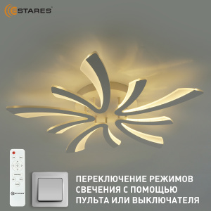 Управляемая светодиодная люстра  ALESSIA 100W 5V-IRC-600x600x70-WHITE/WHITE-220-IP20