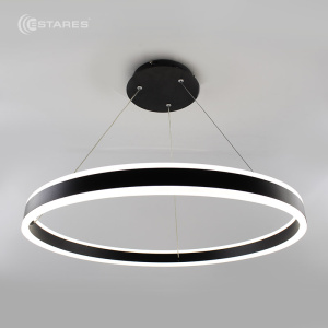 Управляемая светодиодная люстра STELLA 96W R-APP-600x1200-BLACK/WHITE-220-IP20