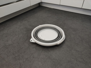 Ведро силиконовое складное ES-BC-portable-10l-32x35x24/5-white/gray