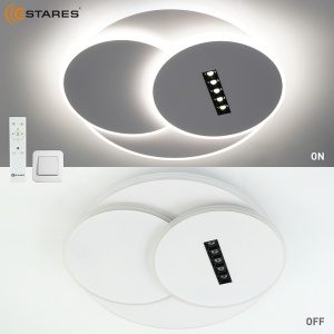 Управляемый светодиодный светильник STERREN 95W 3R 5DL-RC-495x55-WHITE/BLACK/WHITE-220-IP20