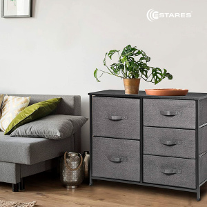 COMMOD novel 3F-5D-GRAY-85х30x70 комод-микс