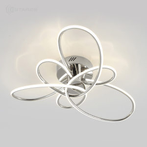 Светодиодный светильник неуправляемый LIANA VIVA  65W R-500x200-NW-CHROME/OPAL-220-IP20/4000K