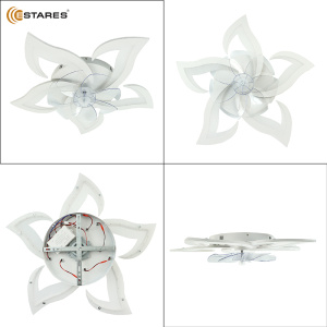 Управляемая светодиодная люстра с вент. FAN ELLA 80W+18W 5F-APP-680x120-WHITE/WHITE-220-IP20