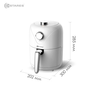 Аэрогриль EASYCOOK mini 900W-MT-220V-2.2L-202х300х285-white/chrome