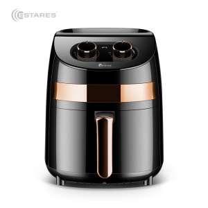 АЭРОГРИЛЬ EASYCOOK 1000W-220V-3.5L-280x280x335-BLACK/GOLD