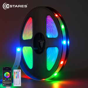 Управляемый светодиодный светильник гибкий ELECTRA RGB 30W-L-IRC-1,5W/m-18LED5050/m-20m-24/220V-IP20