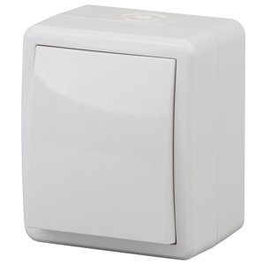 11-1401-01  ЭРА Выключатель IP54, 10АХ-250В, ОУ, Эра Эксперт, белый