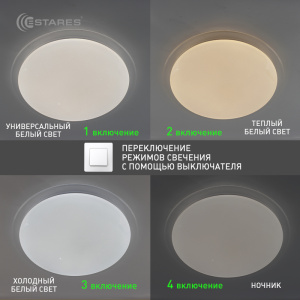   Управляемый светодиодный светильник SATURN 70W R-500х74-WHITE/SHINY-220-IP20
