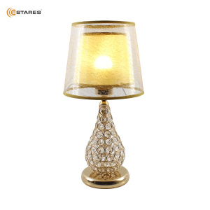 Настольная лампа  ZARina 2R 1xE27-200x400-GOLD/CRYSTAL-220-IP20