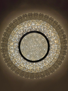 Управляемый светодиодный светильник MIRRA CRYSTAL RGB 40W R-405-CLEAR/CHROME-220-IP20