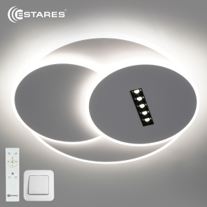 Управляемый светодиодный светильник STERREN 95W 3R 5DL-RC-495x55-WHITE/BLACK/WHITE-220-IP20