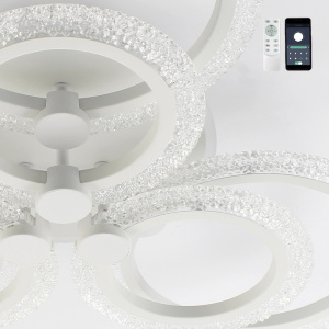 Управляемая светодиодная люстра LILY RGB 100W 7R-APP-650X115-WHITE/WHITE-220-IP20